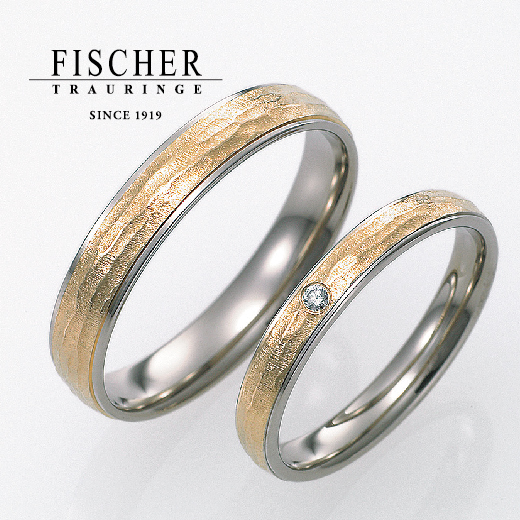 心斎橋で人気の丈夫で可愛い結婚指輪　FISCHER