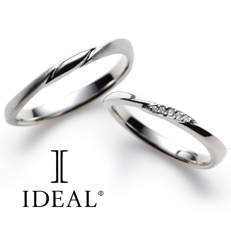 和歌山で人気な高純度プラチナの結婚指輪ブランドアイデアルプリュフォールのタンドレス