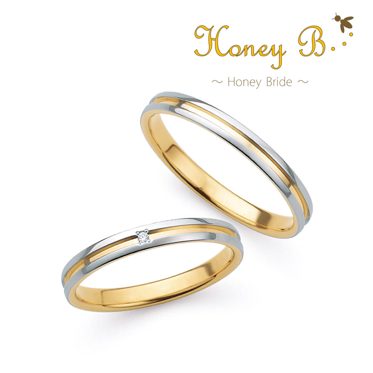 姫路で探す安い結婚指輪HoneyBrideヒマワリ