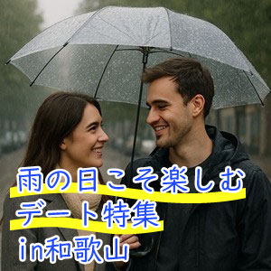 傘の下で恋が深まる！ 雨の日こそ楽しむデート特集in和歌山