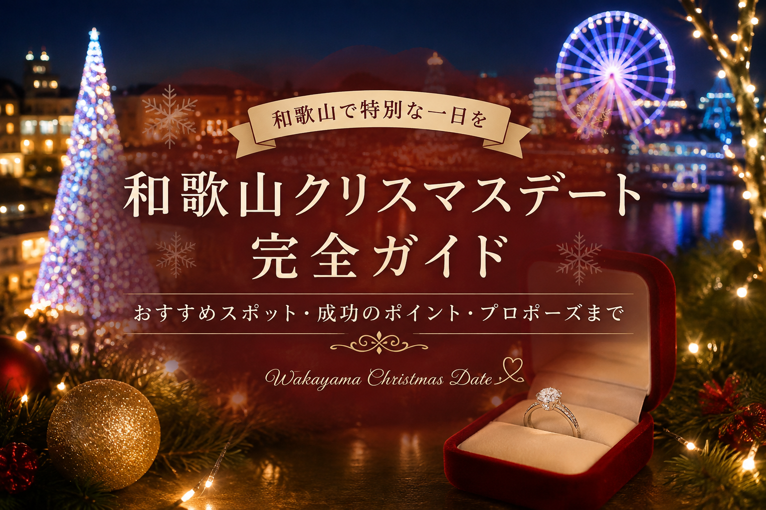 和歌山で叶える特別なクリスマスデート｜夜景・イルミネーション・プロポーズにおすすめの場所
